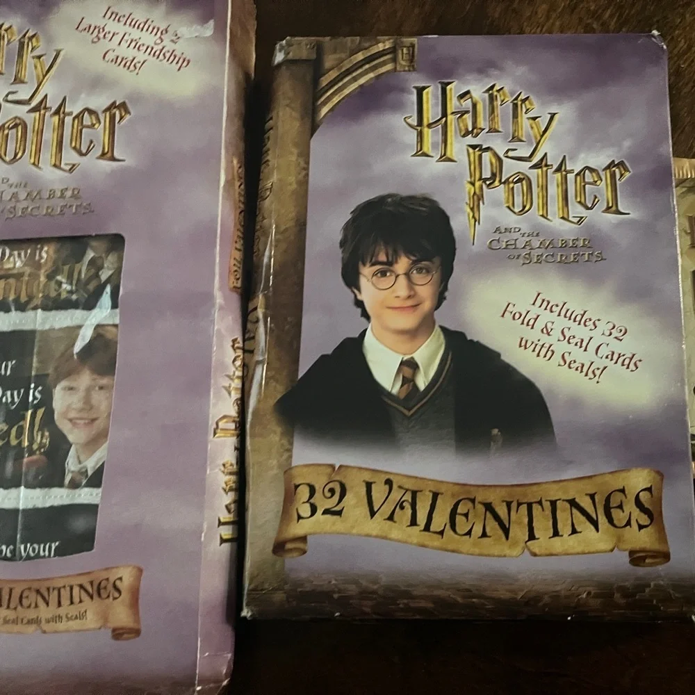 Harry Potter Chamber of Secrets Valentine collectors set : 3 separate pieces